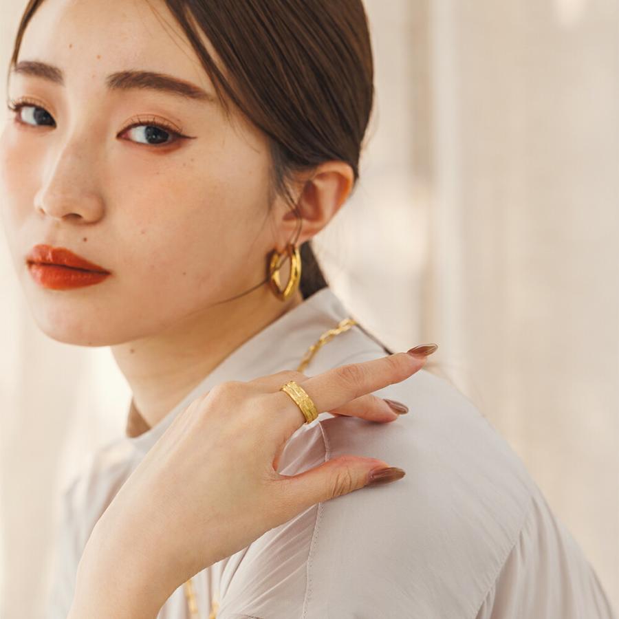 指輪 レディース ステンレス リング (298) 砂目 2ライン 選択可 (銀色 金色 ) シルバー ゴールド ピンク サージカル メンズ 送料無料 - 画像 (6)