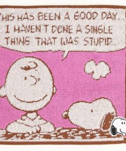 blooming スヌーピー　表ガーゼ・裏タオルハンカチ　スヌーピーとチャーリーブラウン　【PEANUTS】