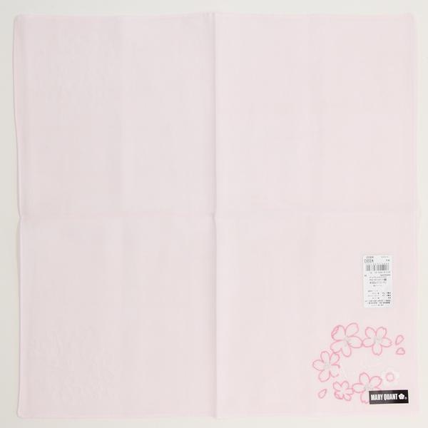 MARY QUANT マリークヮント ガーゼハンカチ さくら刺繍 【MARY QUANT マリークワント】