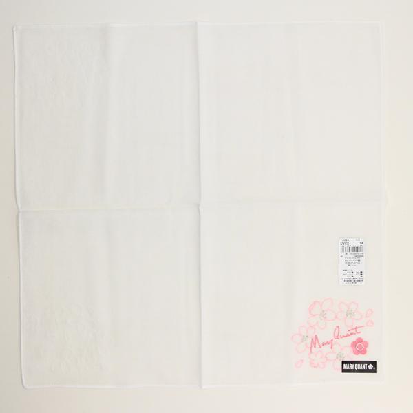 MARY QUANT マリークヮント ガーゼハンカチ さくら刺繍 【MARY QUANT マリークワント】 - 画像 (2)