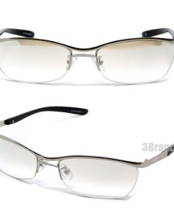 オラオラ系 サングラス メンズ おしゃれ UVカット ナイロール ハーフリム カラーレンズ 強面