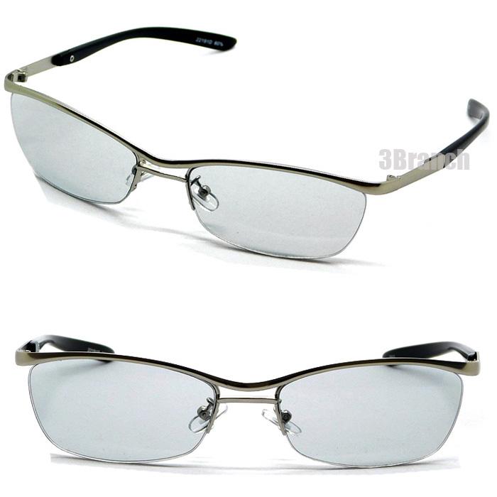 オラオラ系 サングラス メンズ おしゃれ UVカット ナイロール ハーフリム カラーレンズ 強面 - 画像 (7)