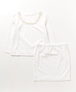 STYLEBLOCK ドレス 2連大粒パールライン5分袖セットアップパーティードレス