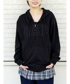 GAP パーカー Gapロゴ ジップパーカー(ユニセックス) メンズ レディース