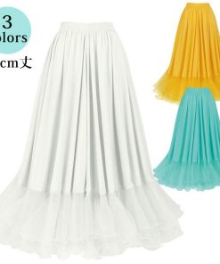 Maunaloa（ファッション） コーデパニエ ロング YJA-0304-6042 大人用 パニエ ロング丈 フリーサイズ インナー チュール ボリューム フラダンス フラレッスン