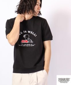 PEANUTS tシャツ スヌーピー 半袖 スウェット Tシャツ レディース メンズ