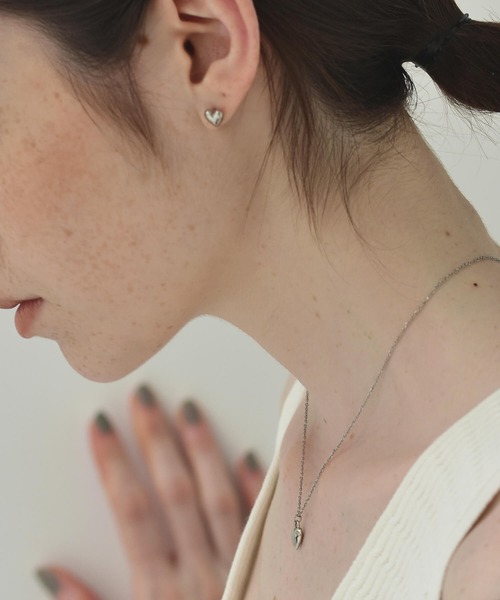 LHME ネックレス 「WEB限定」”Atrium”プランプハートネックレス/サージカルステンレス(金属アレルギー対応)「LHME / エルエイチエムイー」 レ - 画像 (9)