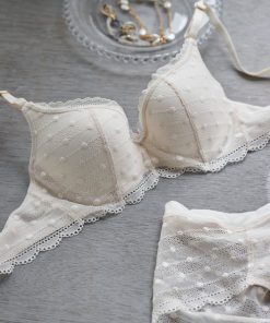 une nana cool ブラジャー ポルカドットモールド 3/4カップブラジャー