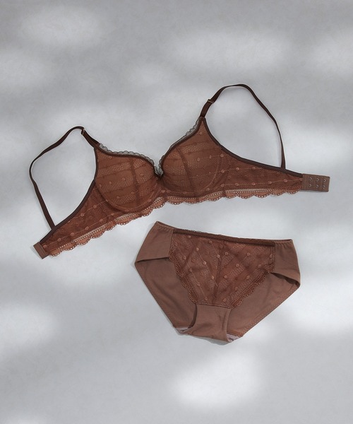 une nana cool ブラジャー ポルカドットモールド 3/4カップブラジャー - 画像 (3)