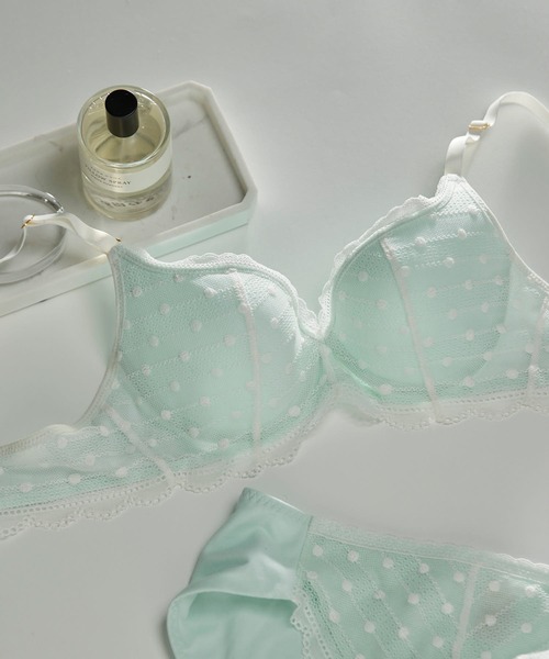 une nana cool ブラジャー ポルカドットモールド 3/4カップブラジャー - 画像 (5)