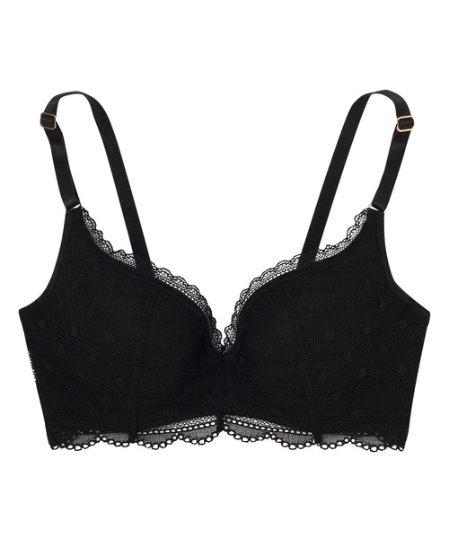 une nana cool ブラジャー ポルカドットモールド 3/4カップブラジャー - 画像 (9)