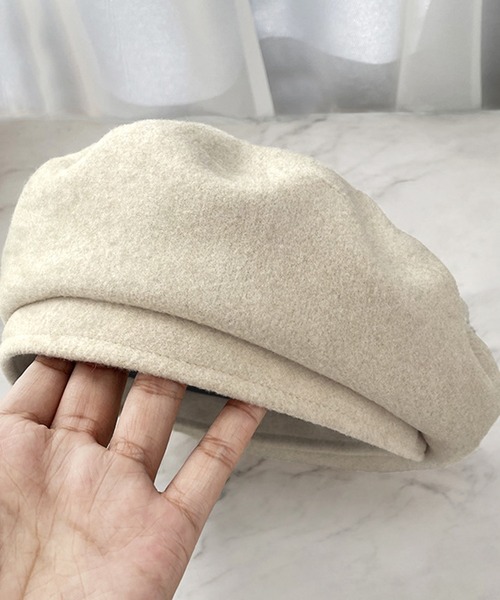 DAY CLOSET 帽子 ベレー帽 シンプルフェルト風メルトンベレー帽 レディース - 画像 (5)