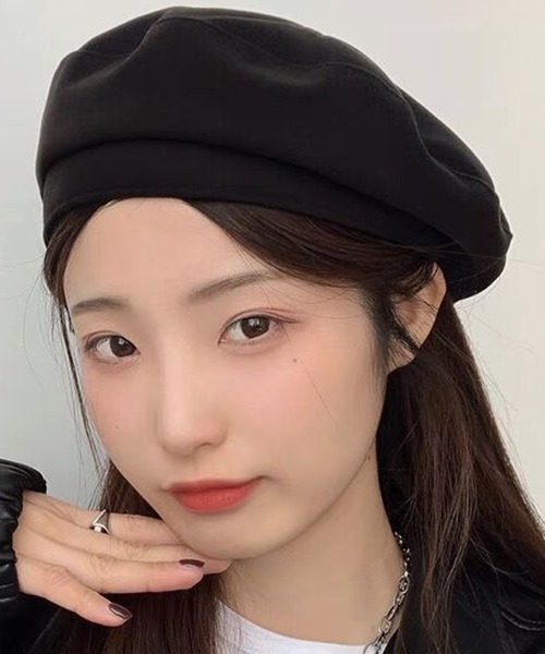 DAY CLOSET 帽子 ベレー帽 シンプルフェルト風メルトンベレー帽 レディース - 画像 (6)