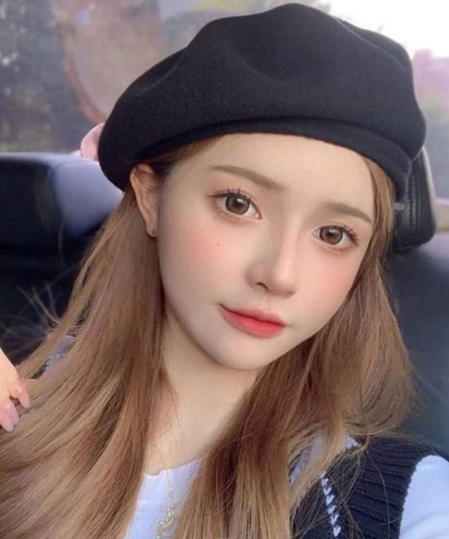 DAY CLOSET 帽子 ベレー帽 シンプルフェルト風メルトンベレー帽 レディース - 画像 (7)