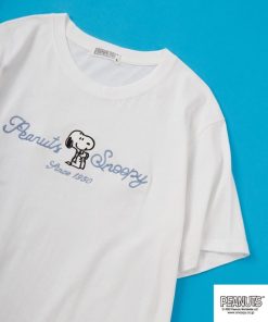 PEANUTS tシャツ チェーンステッチ Tシャツ 半袖 レディース メンズ