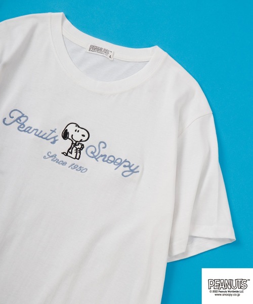 PEANUTS tシャツ チェーンステッチ Tシャツ 半袖 レディース メンズ