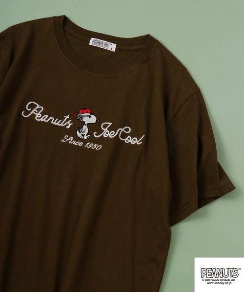 PEANUTS tシャツ チェーンステッチ Tシャツ 半袖 レディース メンズ - 画像 (6)