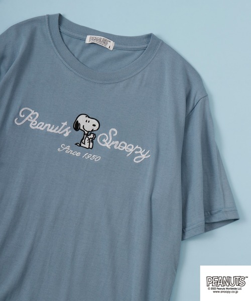 PEANUTS tシャツ チェーンステッチ Tシャツ 半袖 レディース メンズ - 画像 (7)