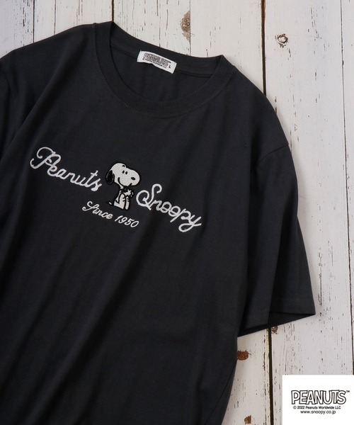 PEANUTS tシャツ チェーンステッチ Tシャツ 半袖 レディース メンズ - 画像 (5)