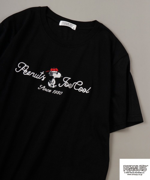PEANUTS tシャツ チェーンステッチ Tシャツ 半袖 レディース メンズ - 画像 (4)