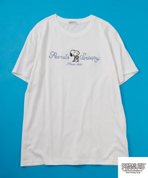 PEANUTS tシャツ チェーンステッチ Tシャツ 半袖 レディース メンズ - 画像 (8)