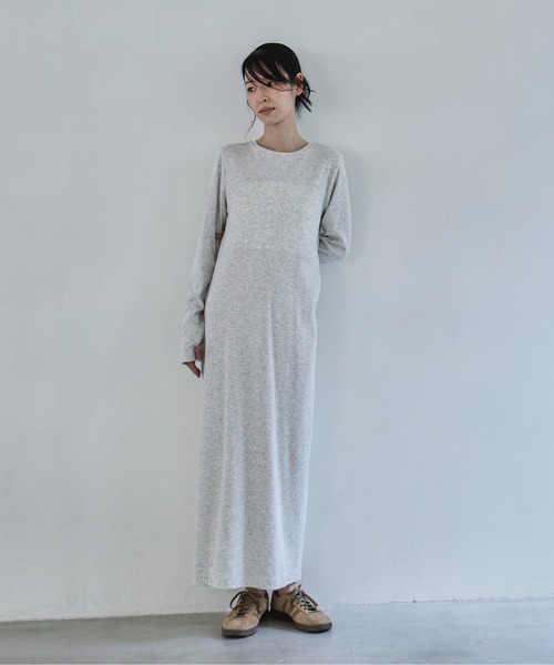 feepur ワンピース 「TALL/2Tサイズあり」カットリブロングワンピース - 画像 (5)