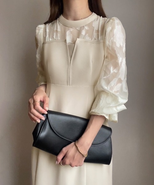 FILLOU ワンピース レースドッキングマーメイドワンピース - 画像 (4)