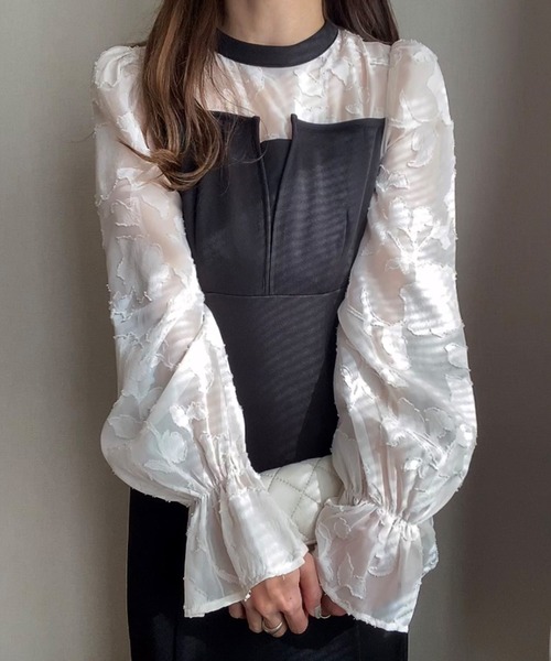 FILLOU ワンピース レースドッキングマーメイドワンピース - 画像 (8)