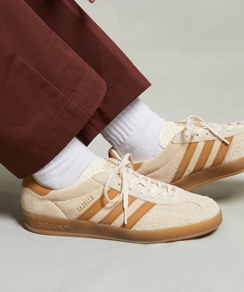 adidas スニーカー 「ホワイト ZOZO別注カラー」ガゼル インドア / Gazelle Indoor アディダスオリジナルス Origin