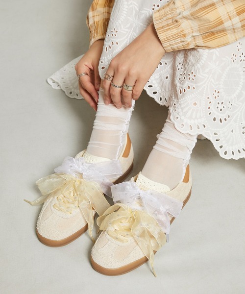 adidas スニーカー 「ホワイト ZOZO別注カラー」ガゼル インドア / Gazelle Indoor アディダスオリジナルス Origin - 画像 (7)