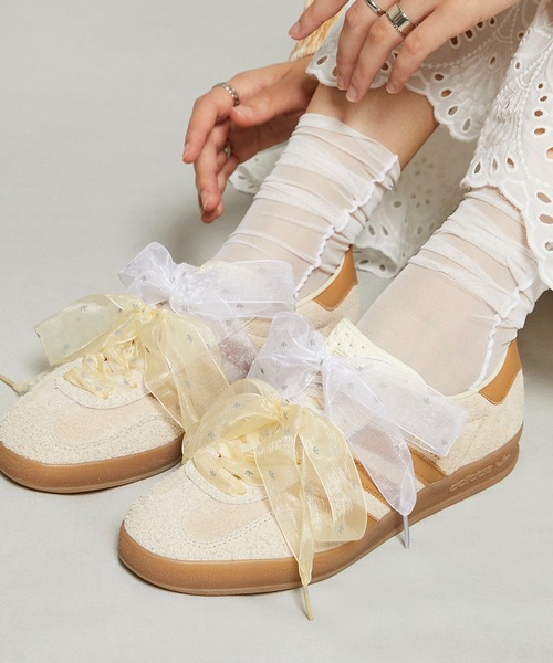 adidas スニーカー 「ホワイト ZOZO別注カラー」ガゼル インドア / Gazelle Indoor アディダスオリジナルス Origin - 画像 (6)