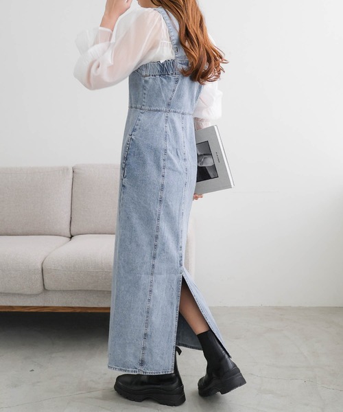 andme ワンピース コットンツイルビスチェ風キャミワンピース - 画像 (8)