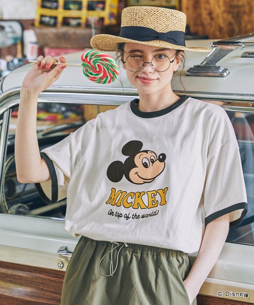 Disney tシャツ 「Disney」別注 Mickey&Friends ミッキー&フレンズ グラフィックプリント半袖Tシャツ レディース メンズ - 画像 (6)