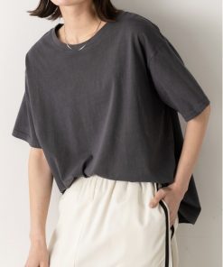 ad thie tシャツ ヴィンテージライク ピグメントTシャツ レディース