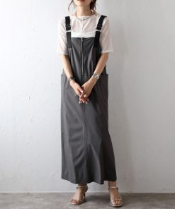 Bonjour Sagan ジャンパースカート 撥水ストレッチジャンスカ