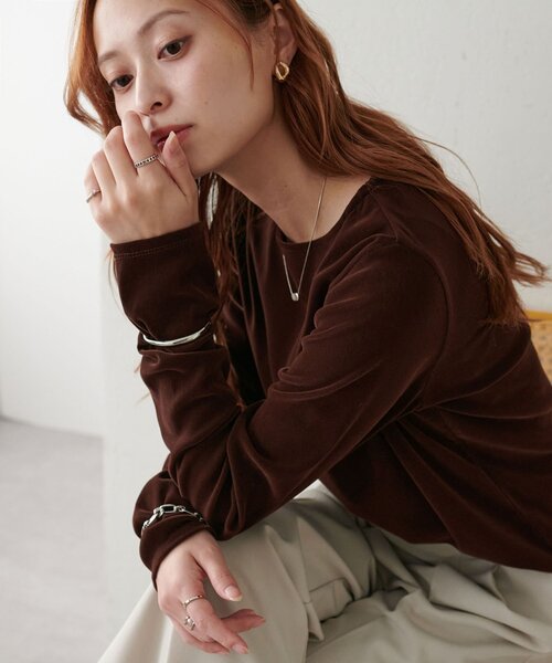 Discoat tシャツ 「ベストセラー」フロッキーメッシュロングスリーブ「WEB限定カラーあり」 レディース - 画像 (5)