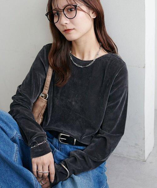 Discoat tシャツ 「ベストセラー」フロッキーメッシュロングスリーブ「WEB限定カラーあり」 レディース - 画像 (3)