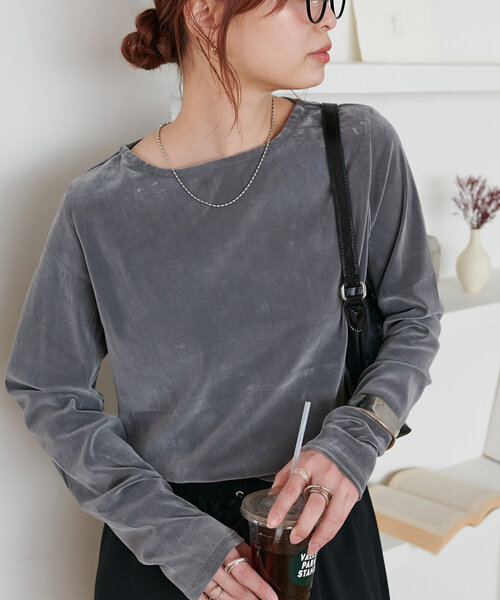 Discoat tシャツ 「ベストセラー」フロッキーメッシュロングスリーブ「WEB限定カラーあり」 レディース - 画像 (4)