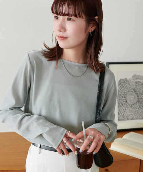 Discoat tシャツ 「ベストセラー」フロッキーメッシュロングスリーブ「WEB限定カラーあり」 レディース - 画像 (6)