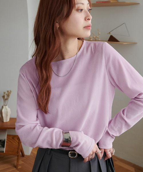 Discoat tシャツ 「ベストセラー」フロッキーメッシュロングスリーブ「WEB限定カラーあり」 レディース - 画像 (9)