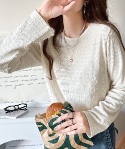 classicalelf tシャツ 今日のシーンにもぴったりフィット。クルーネックジャガードプルオーバー(長袖) レディース