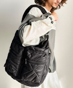 Java ショルダーバッグ 「JaVaジャバコラボ」旅行にも日常にも大容量ポケットキルティングショルダーバッグ(A4サイズ収納可能) メンズ レディース