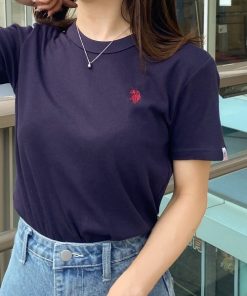 U.S. POLO ASSN. tシャツ 「U.S.POLOASSN.」コンパクトスムースTシャツ レディース