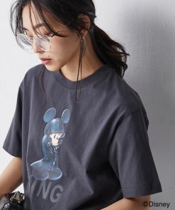 Disney tシャツ 王様(ミッキーマウス)/キングダム ハーツ/綿100％プリントTシャツ「大きいサイズ有」シックスタイル レディース メンズ