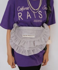 THEATRE PRODUCTS ショルダーバッグ バッグ メッシュフリルラウンドショルダーバッグL レディース