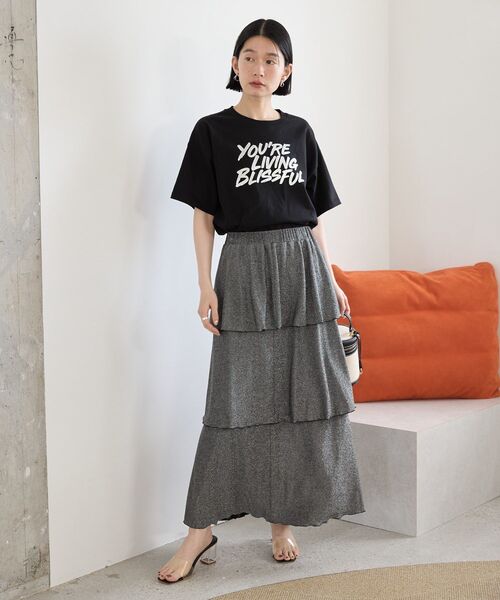 AMERICAN HOLIC tシャツ 箔プリントTシャツ レディース - 画像 (9)