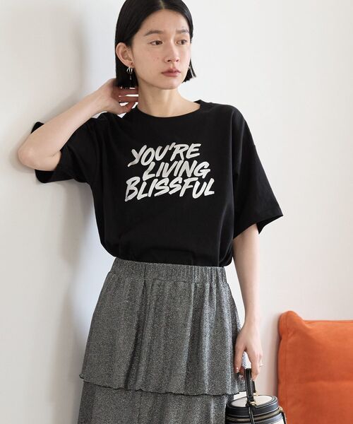 AMERICAN HOLIC tシャツ 箔プリントTシャツ レディース