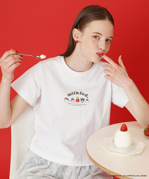 sanrio tシャツ MILKFED. × SANRIO CHARACTERS COMPACT S/S TEE レディース メンズ - 画像 (2)
