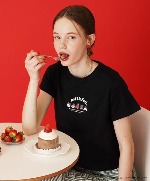 sanrio tシャツ MILKFED. × SANRIO CHARACTERS COMPACT S/S TEE レディース メンズ - 画像 (3)