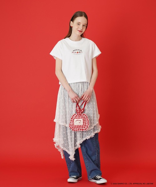 sanrio tシャツ MILKFED. × SANRIO CHARACTERS COMPACT S/S TEE レディース メンズ - 画像 (5)